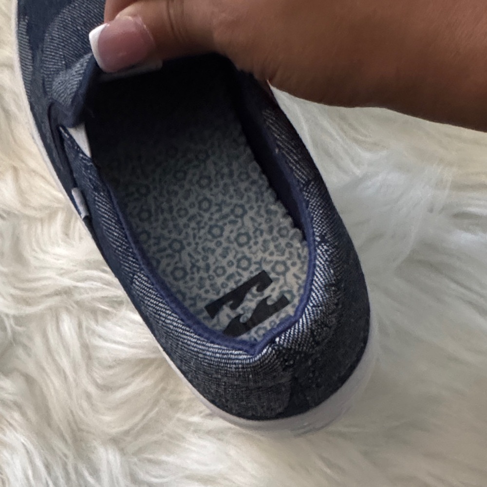 Billabong Women's Denim Blue Slip-On Sneakers - Picture 8 of 9